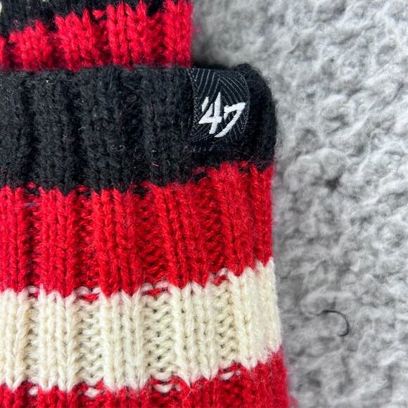 2 Atlanta Falcons Beanie Pom Hat Cap Atlanta Falcons Beanies 47' and New Era - Picture 3 of 16